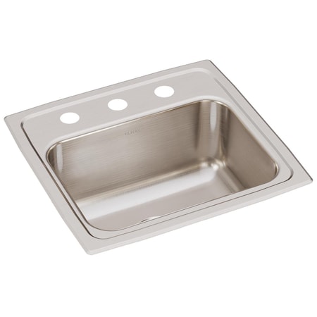 Elkay Lustertone Ss 17X16X7.6 Single Bowl Drop-In Sink With Quick-Clip LRQ17163